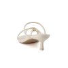 Maui Strappy Womens Sandals with Kitten Heels – Vegan Leather Slip On Dress Sandals for Women, Square Toe Wedding Shoes