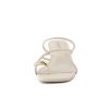 Maui Strappy Womens Sandals with Kitten Heels – Vegan Leather Slip On Dress Sandals for Women, Square Toe Wedding Shoes