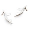 Kitten Heels for Women – Low Heels, Slip-On Open Toe Heeled Mules with 2 Straps, Dressy Short Heeled Sandals for Wedding, Party