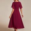 Women's Cocktail Dresses V Neck A-Line Elastic High Waist Wedding Guest Evening Party Maxi Dress 02093