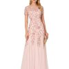 Women's Beaded Gown with Godets
