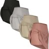 4 Pack: Women's Ribbed Active Skort Pockets Skirt Running Tennis Golf Workout Sports (Available in Plus)