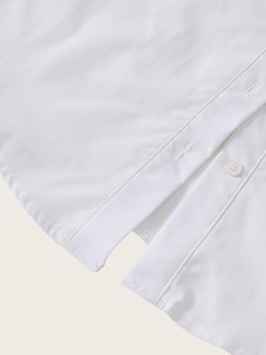 Women's Button Down Mini Shirt Dress Collared Long Sleeve Work Office Dresses