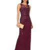 Women's Beaded Column Long Dress