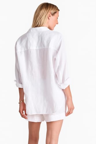 Women's Linen Relaxed Button Down