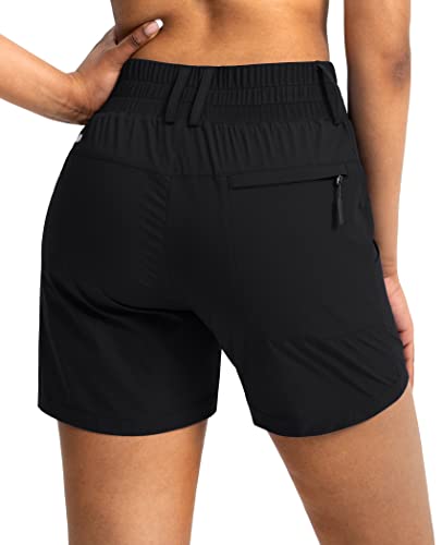 Women's 5" Hiking Golf Shorts with Pockets High Waist Stretch Cargo Short Shorts for Women Casual Summer