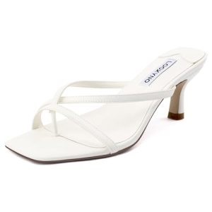 Strappy Kitten Heels for Women Square Open Toe Heeled Thong Sandals Low Heel Sexy Trendy Flip Flop Party Casual