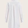 Women's Button Down Mini Shirt Dress Collared Long Sleeve Work Office Dresses