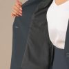 Business Skirt Suit Set for Women's 2 Piece Office Work Outfit Collarless Blazer Pencil Skirt