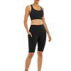 4 Pack Biker Yoga Shorts with Pockets for Women,High Waisted Athletic Running Workout Gym Shorts Tummy Control