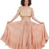 Women's Gypsy 25 Yard Solid Color Cotton Skirt