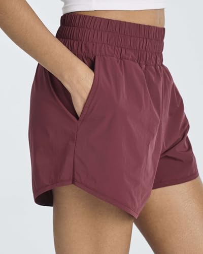 4 Pack Women's 2.5'' High Waisted Running Shorts with Liner - Quick Dry, Dry Fit, Gym Workout