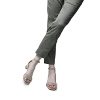 Women Open Toe Low Heel Chunky Block Sandals Buckled Ankle Strap Pumps Shoes for Wedding Dress Evening