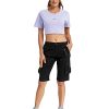 Women's Casual Cargo Camo Shorts Military Style 6 Pockets Work Outdoor Summer Shorts