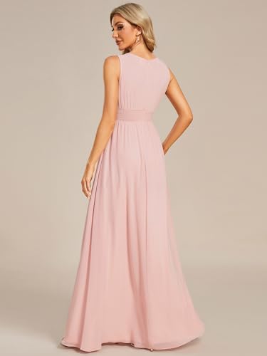Women's Crew Neck Sleeveless A Line Hollow Out Sequin Maxi Fromal Dress 01955