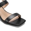 Women's Heeled Sandals Block Chunky Square Open Toe Ankle Strap Heel Wide Feet Dress Sandals