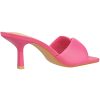 Women’s Low Heel Mules Open Square Toe Slip On Comfortable Cushion Heeled Sandals