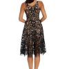 Women's Blair Plunging Fit and Flare Midi Dress