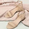 Black Nude White Red Women Sandals Comfortable Walking Strappy Open Toe Sandals for Women Dressy Summer 1 Inch Low block Heel