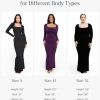 Long Sleeve Maxi Dress Bodycon Cocktail Dress Shapewear Tummy Control Fall Formal Dresses Built-in Bra