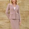 Women's 2 Piece Skirt Suit Set 2025 Business Work Blazers and Pencil Skirts