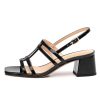 Women's Low Heels Strappy Sandals Square Open Toe Ankle Strap Low HeeL Sandals Comfort Dress Party Wedding Shoes 2"
