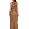 Women's Beaded Halter Long Dress