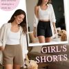 3 Pack Women's Casual Shorts Lounge Soft Summer Ribbed Elastic High Waisted Shorts Pocket Workout Athletic SweatShorts