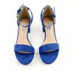 Women's Chunky Low Heels Ankle Strap Open Toe Block Heel Sandals