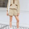 Womens 2 Piece Sets Sweatsuits Casual Half Button Color Block Sweatshirts Running Shorts Tracksuits Fall Outfits