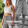 3 Pack Women's Quick Dry Shorts Women Drawstring High Waisted Bermuda Athletic Shorts with Pockets