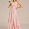 Women's Crew Neck Sleeveless A Line Hollow Out Sequin Maxi Fromal Dress 01955