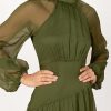 Women's Julip Sheer Long Sleeve Maxi Dress