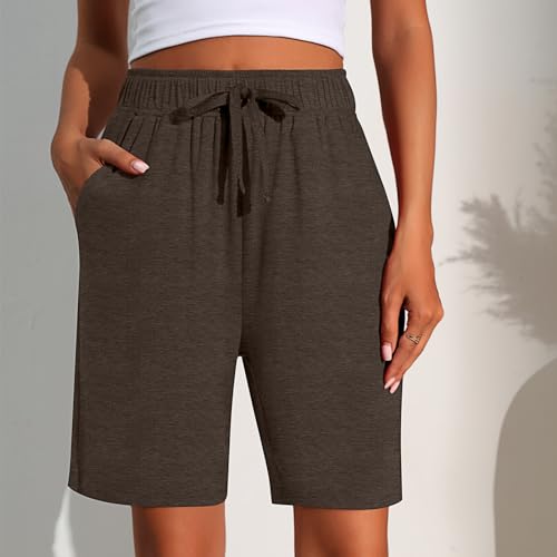 3 Pack Women's Quick Dry Shorts Women Drawstring High Waisted Bermuda Athletic Shorts with Pockets