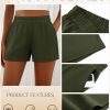 3 Pack Women's Sweat Shorts, Elastic High Waist Casual Summer Lounge Cotton Comfy Athletic Shorts with Pockets