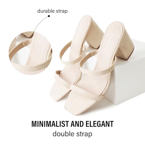 Silver Dressy Women's Heeled Sandals - Size 0, Medium Width, 3 Inch Block Heel, Double Strap, Faux Leather, Open Toe, Slingback