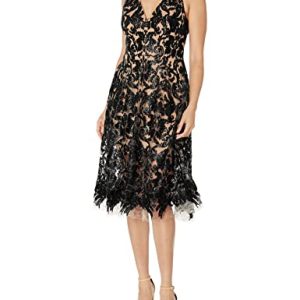 Women's Blair Plunging Fit and Flare Midi Dress