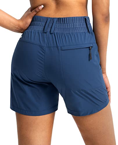 Women's 5" Hiking Golf Shorts with Pockets High Waist Stretch Cargo Short Shorts for Women Casual Summer