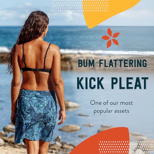 Length 2 - Wrap Skirt for Women - Quick Dry Swim Cover-Up for Beach, Travel with Pocket