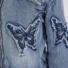 Women’s Denim Set 2 Piece Outfits Casual Denim Jacket & Mini Skirt Set Bodycon Jean Outfits with Pockets