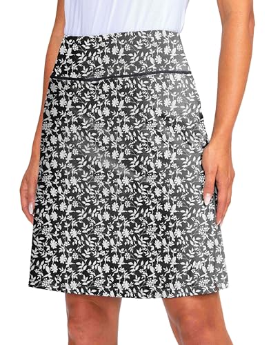 Women's 20" Knee Length Skorts Skirts UPF50+ Athletic Tennis Golf Skirt for Women Casual Summer Skirts