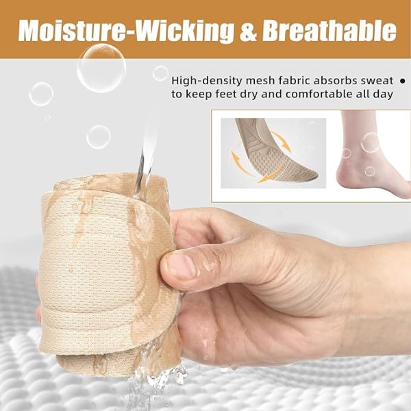 Anti-Odor Insoles for Men & Women – Breathable Foam Replacement Inserts for Everyday Shoes