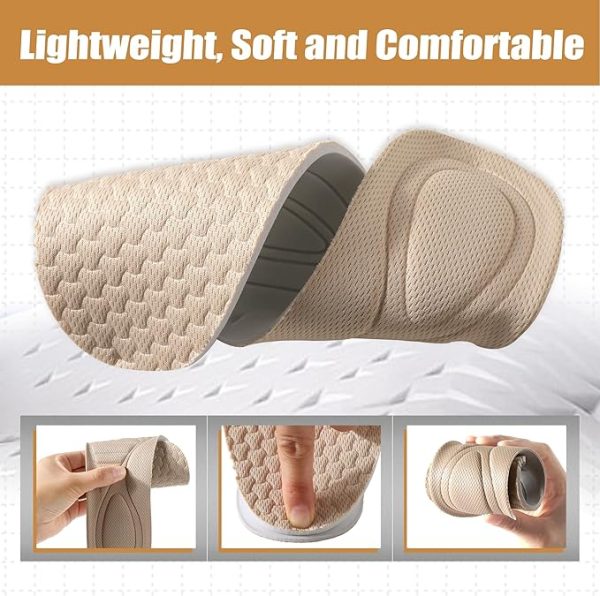 Anti-Odor Insoles for Men & Women – Breathable Foam Replacement Inserts for Everyday Shoes